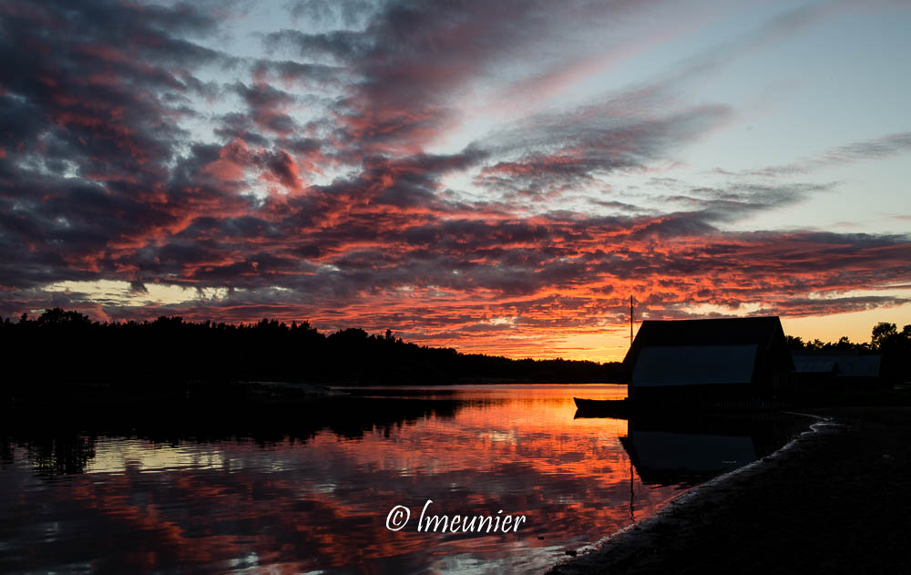 Coucher de soleil Eckero