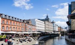 La ville d'Aarhus Jutland