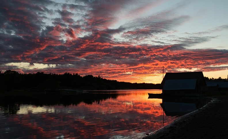 Coucher de soleil Eckero