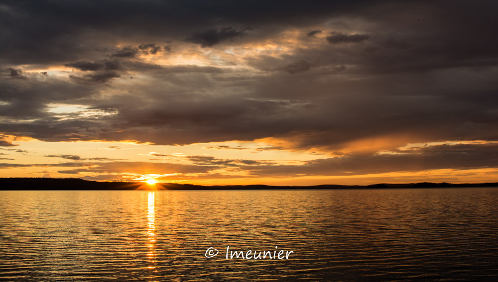 Coucher de soleil lac Paijanne